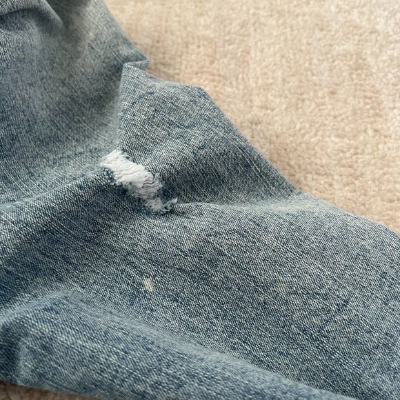 Tinseltown Blue Distressed Jeans Denim Jacket XL - Picture 8 of 13